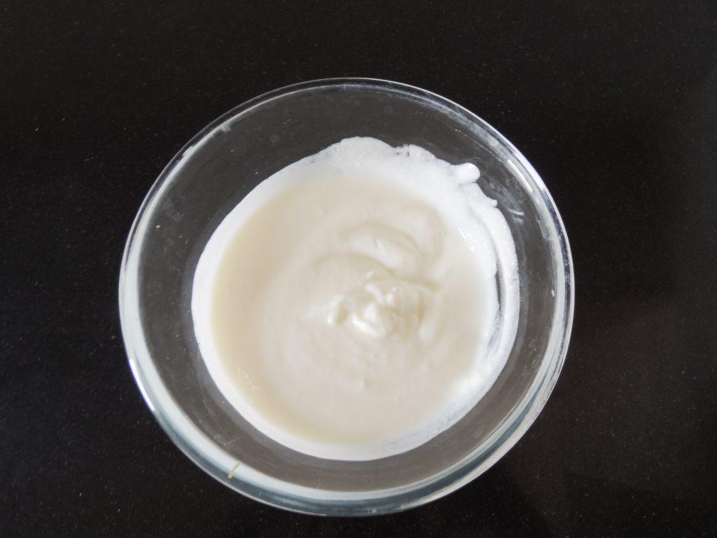 Add few drops of water into the curd if the curd is very thick.