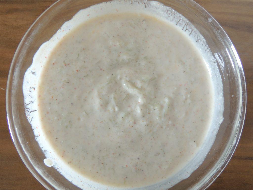 mix all spices in curd