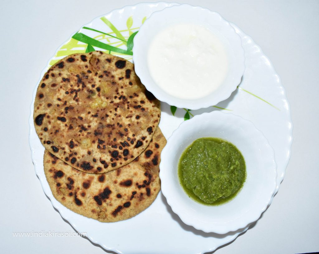 Cauliflower Stuffed Flatbread/ Gobhi Paratha / गोभी पराठा
