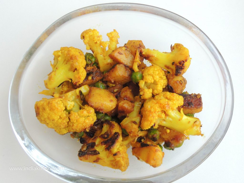 1024px x 768px - Potato Cauliflower Dry Recipe/ Aloo Gobhi Sookhi Sabhji